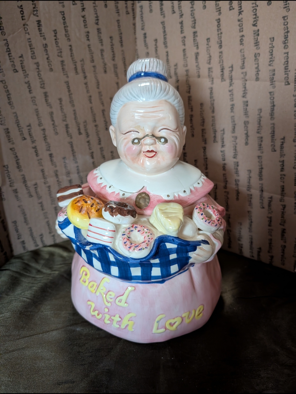 Baked With Love Ceramic Cookie Jar - Pink - Picture 3 of 3